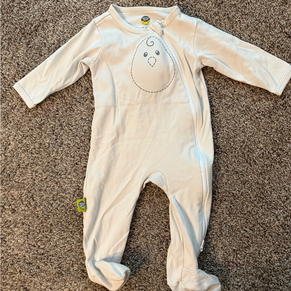 Nested Bean Cream Footies